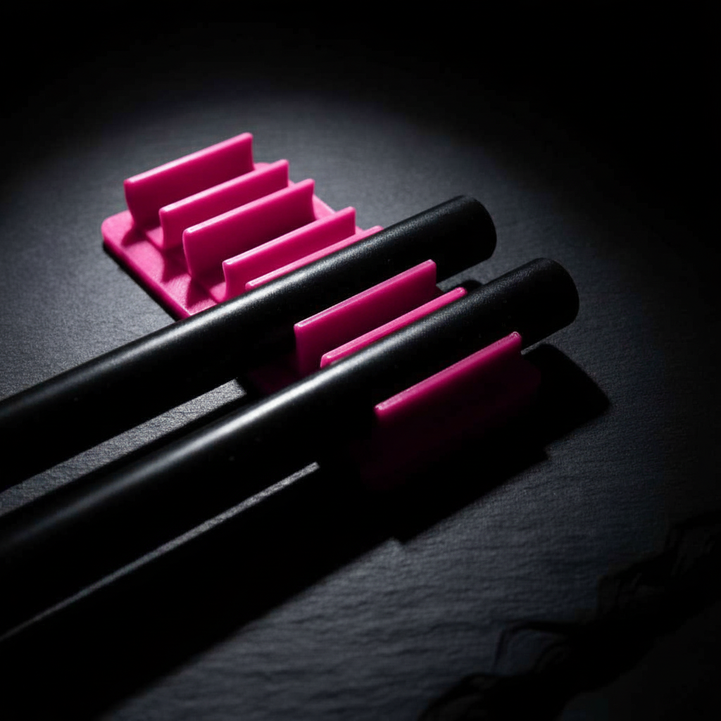 15mm Rod Clips - Pink, Dark Moody