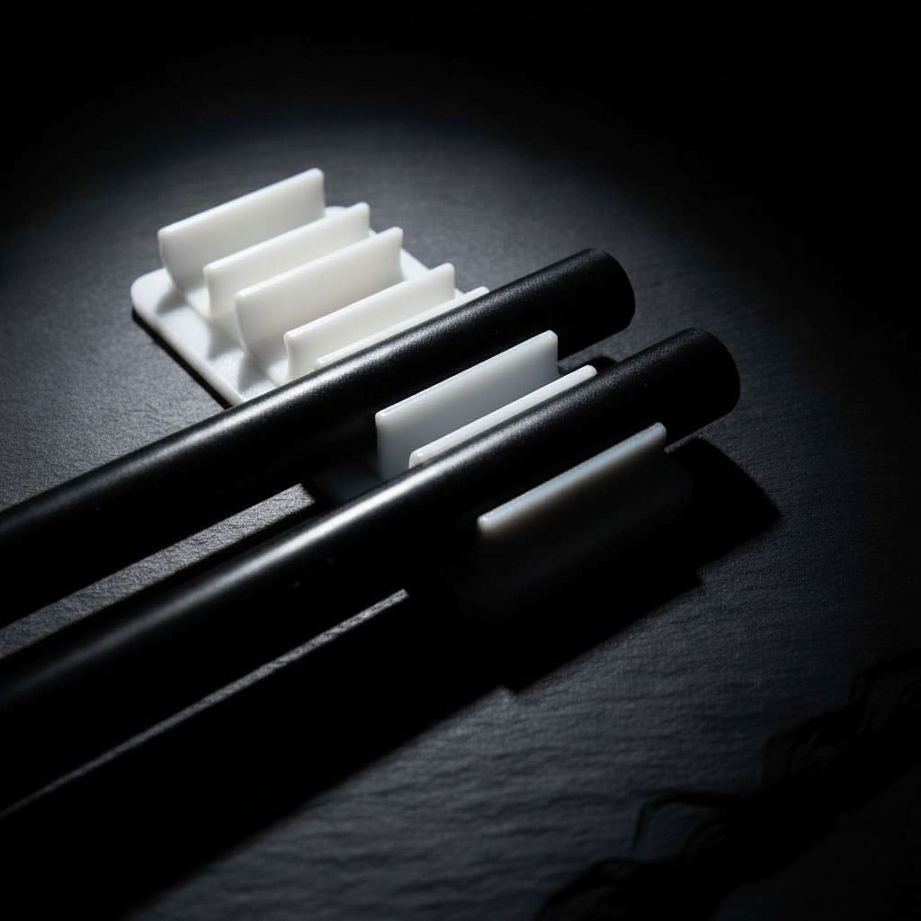 15mm Rod Clips - White, Dark Moody