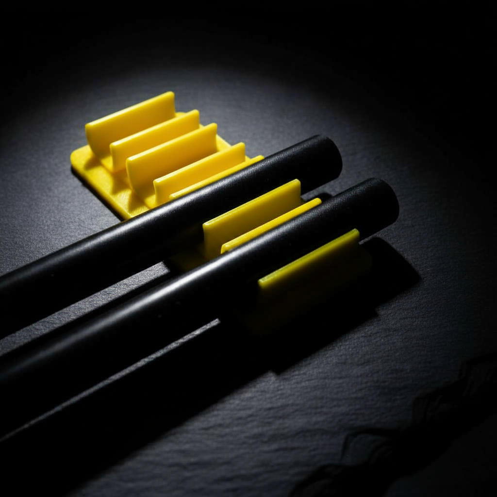 15mm Rod Clips - Yellow, Dark Moody