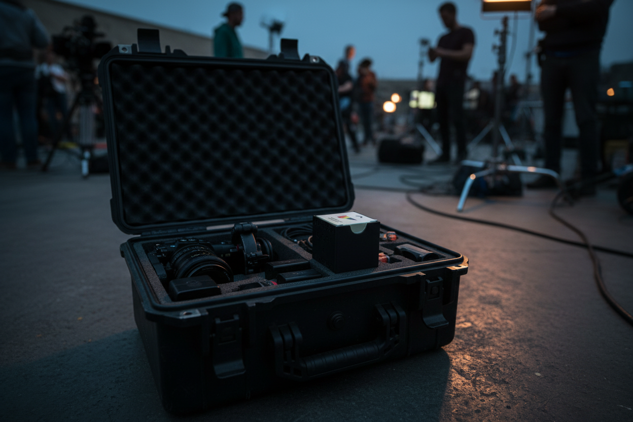 Product on Peli case
