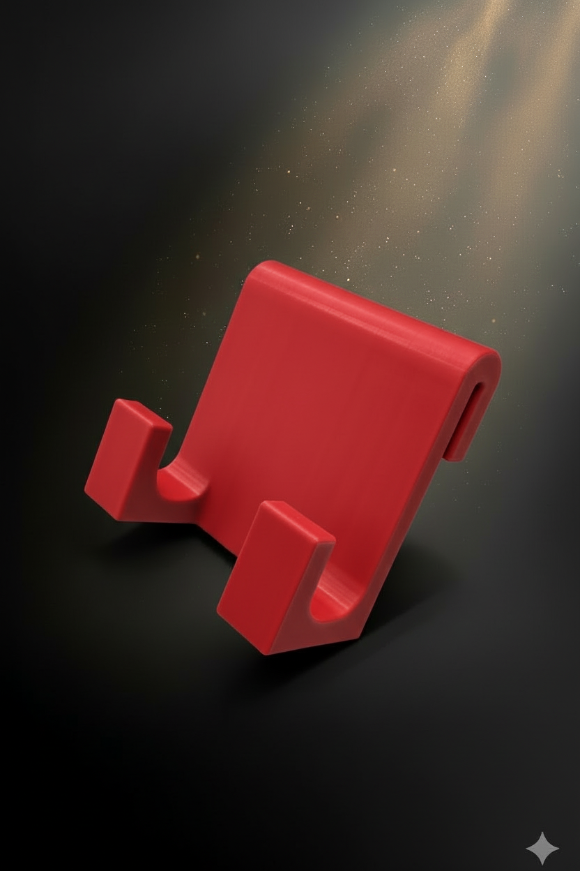 Red phone stand