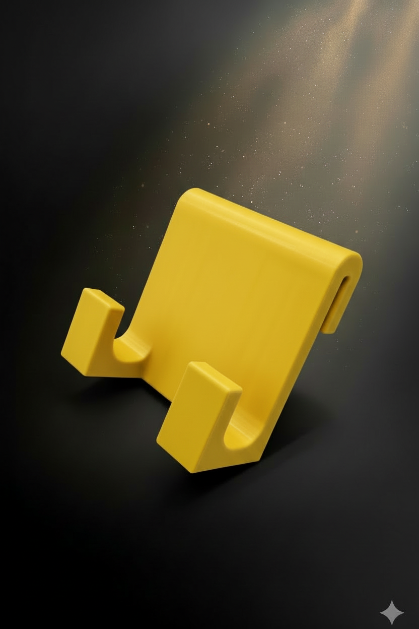 Yellow phone stand
